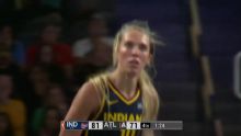 Lexie Hull sinks smooth pull-up for Fever