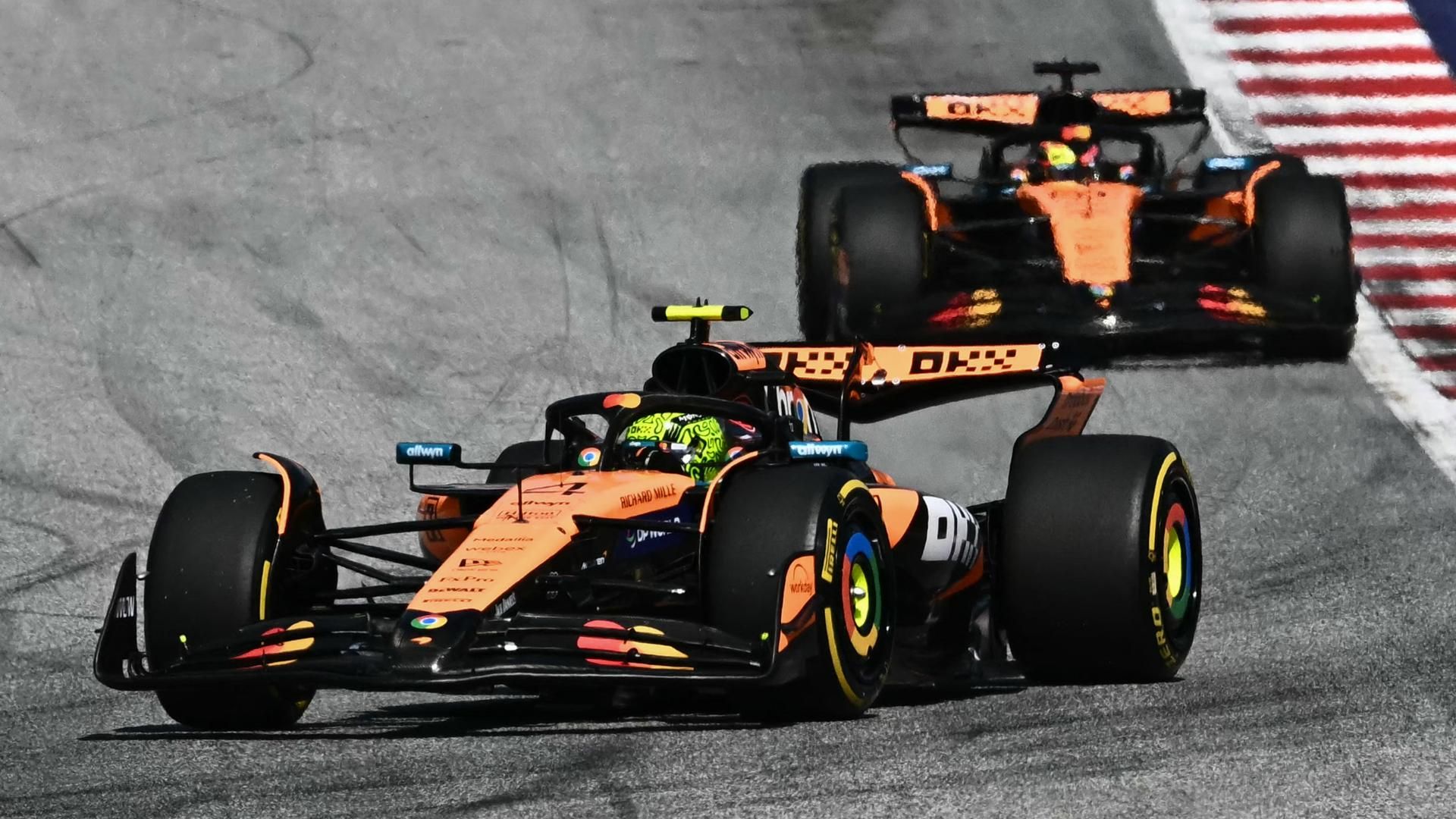Norris holds off Piastri for vital win after Max DNF
