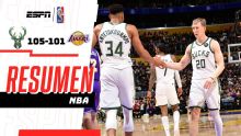 Milwaukee vence 105‑101 a Lakers en final dramático