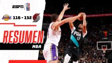 Trail Blazers vencen 132-116 a Lakers en un triunfo contundente