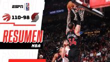 Raptors vencen 110-98 a Blazers con Mamukelashvili como figura