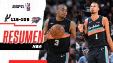 Johnson y Wembanyama lideran a los Spurs en su cuarta victoria sobre OKC