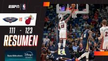 Miami se hizo fuerte de visitante y venció 123-111 a New Orleans