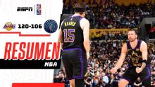 Doncic anota 31 puntos y lidera la victoria de Lakers ante Minnesota