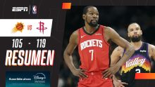 Rockets ganó de la mano de Kevin Durant