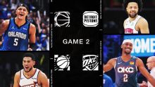 Get ready for Game 2 between Magic-Pistons and Suns-Thunder