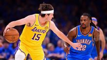 Holmgren has 24 points to help Thunder top Lakers 108-90 in Game 1 of Western Conference semifinals