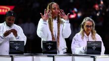 Aces players marvel in their WNBA championship rings