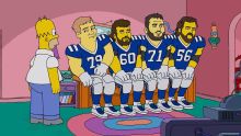 Colts presentaron su calendario al estilo Simpson