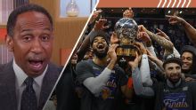 Stephen A. can't contain his excitement over Knicks' title chances