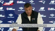 Mike Vrabel addresses media for 1st time since missing Day 3 of draft