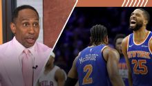 Stephen A. can't contain his excitement for Spurs-Knicks in MSG in Game 3