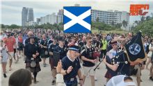 Los fans de Escocia toman las calles de Miami