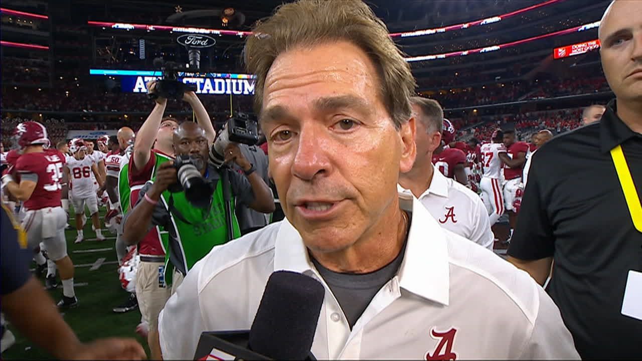 Nick Saban Post Game Interview ESPN Video