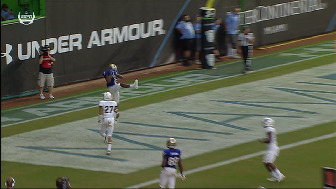 Keevan Lucas Hauls In His Third Td Catch Of The Day For Tulsa Espn Video 7717