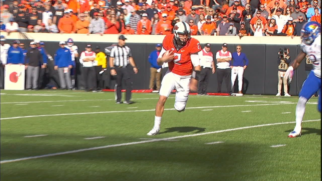 Rudolph, Oklahoma State score on first drive - ESPN Video