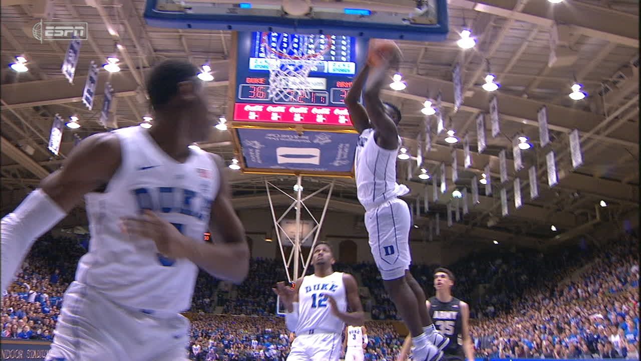 RJ Barrett with the huge dunk!