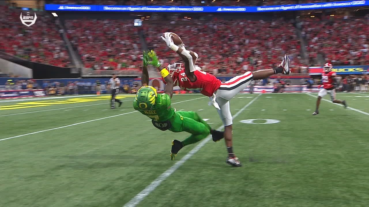 Malaki Starks High points A Bo Nix Pass For Remarkable INT ESPN Video Malaki starks high points a bo nix pass for remarkable int espn video