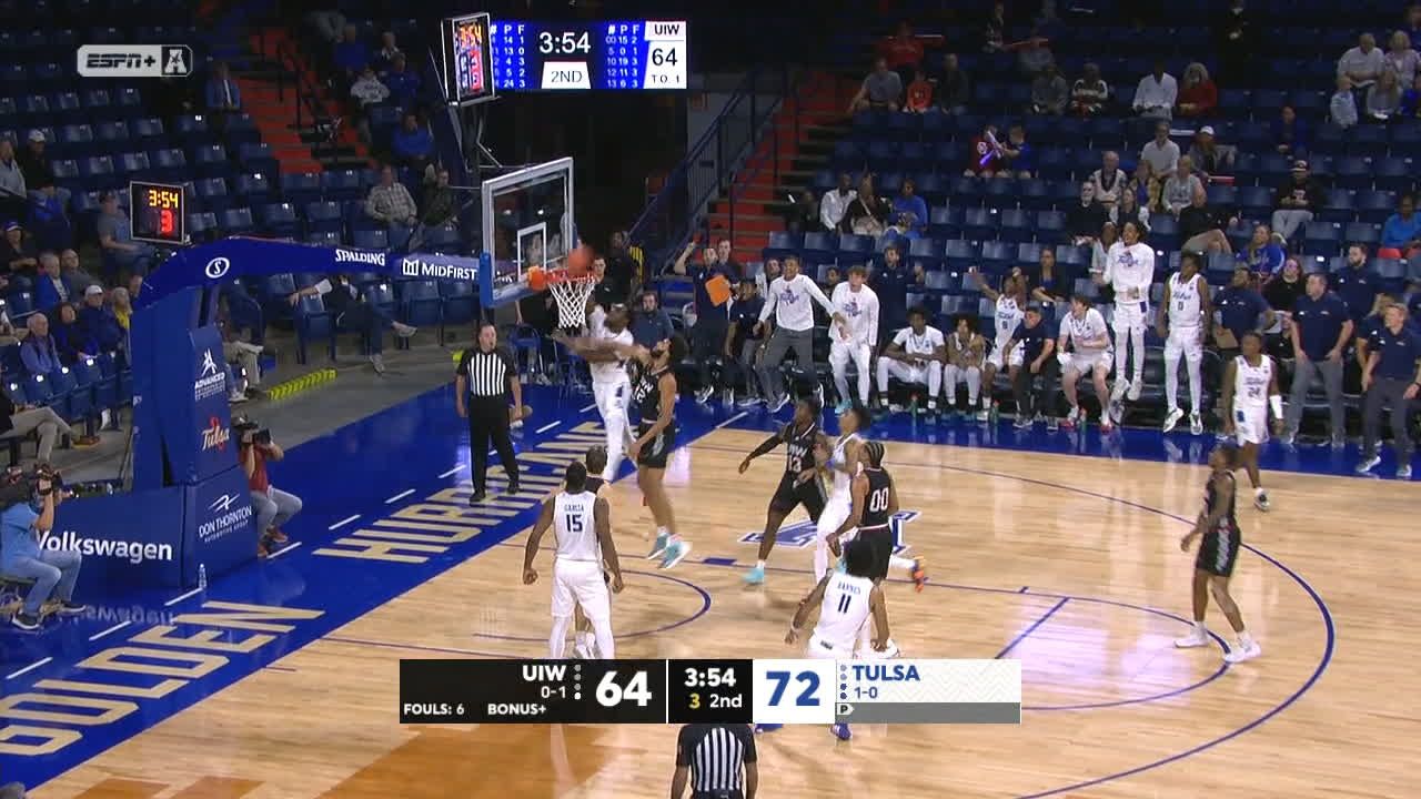 Carlous Carlous Williams attacks the rim for the Tulsa dunk - ESPN Video