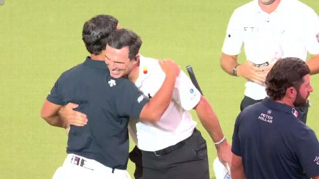 Horschel's clutch eagle putt