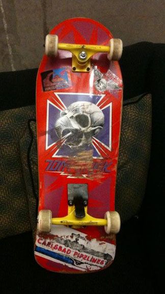 Tony Hawk's first skateboard