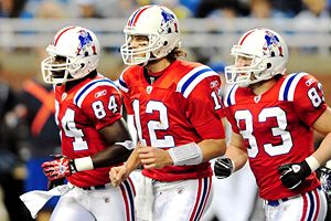 Patriots will wear red throwback jerseys and Pat Patriot helmets