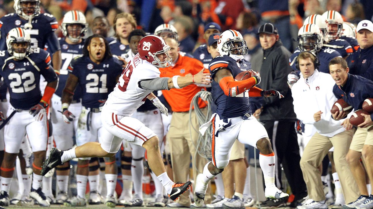 Chris Davis' stunning return becomes the new standard for Iron Bowl  classics - ESPN