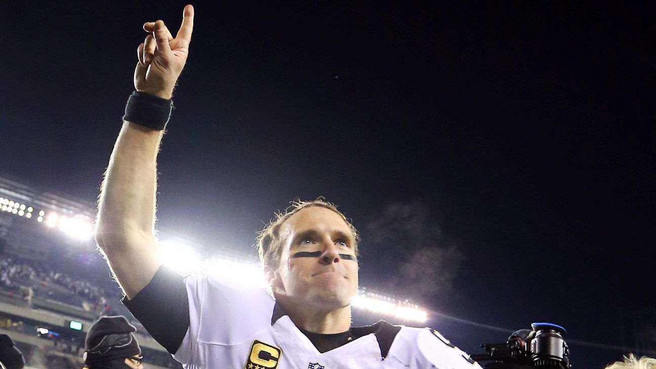 Congratulations to Drew Brees for - New Orleans Saints