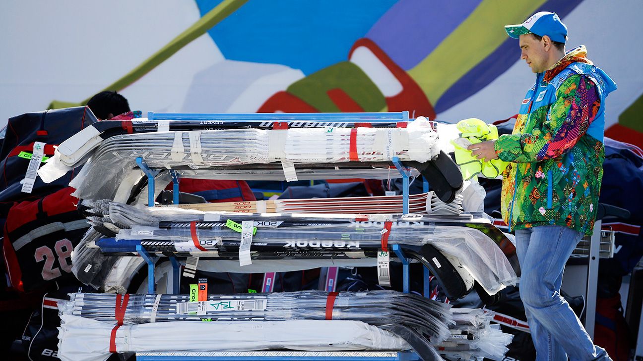 espnW U.S. men's hockey team equipment managers ESPN
