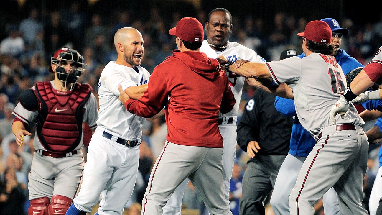 Dodgers-Diamondbacks brawl through the eyes of J.P. Howell - Los Angeles  Times