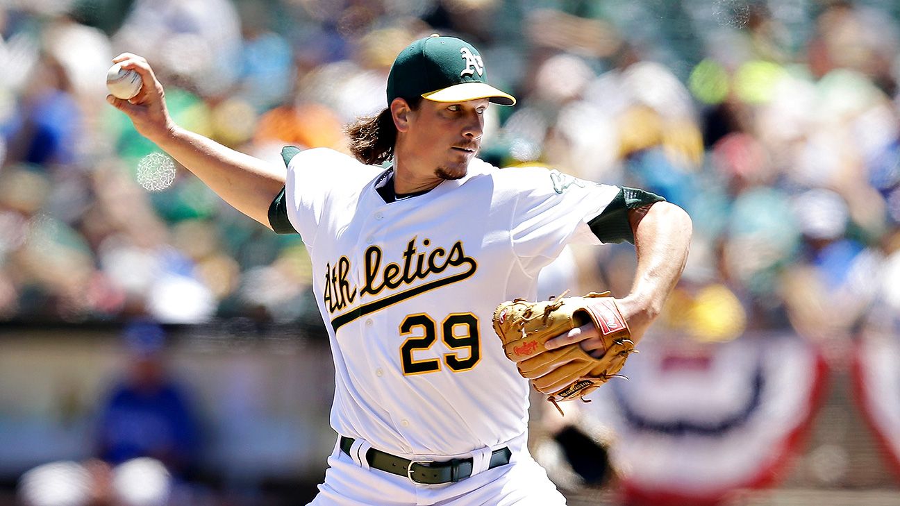 New A's pitcher Jeff Samardzija will wear his NL jersey in the AL dugout  during the All-Star Game