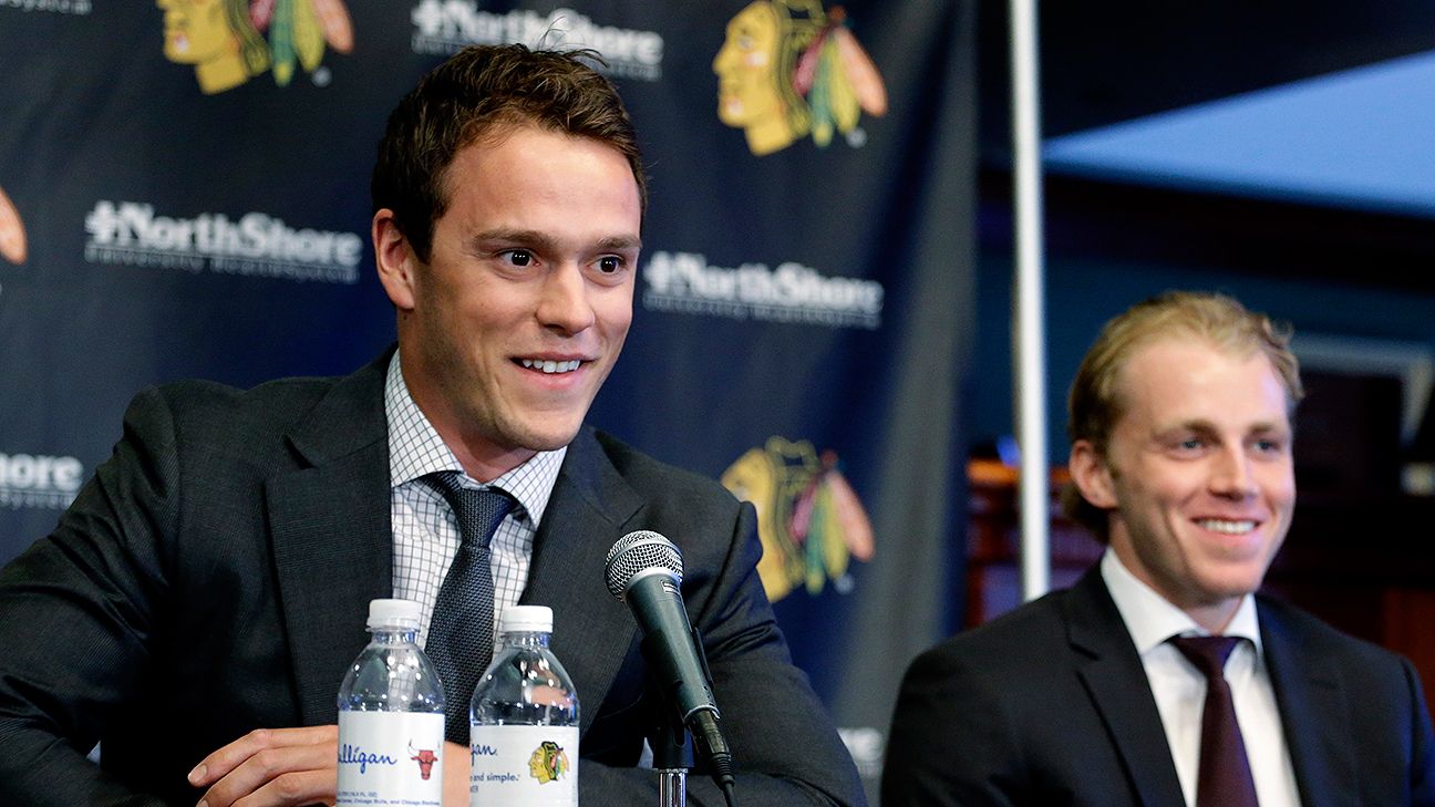Chicago Blackhawks introduce new contracts for Patrick Kane, Jonathan Toews