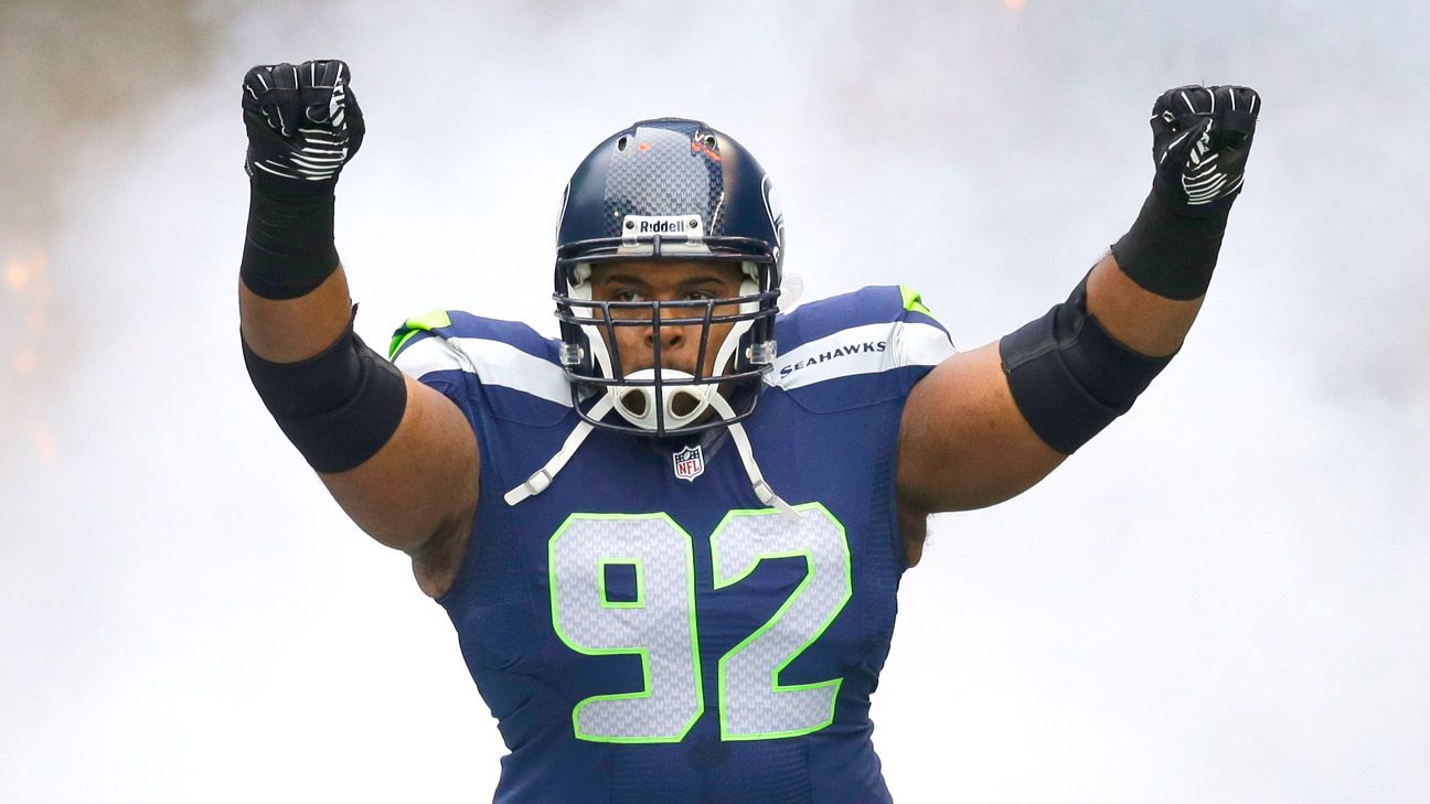 Seattle Seahawks defensive tackle Brandon Mebane (92) tackles