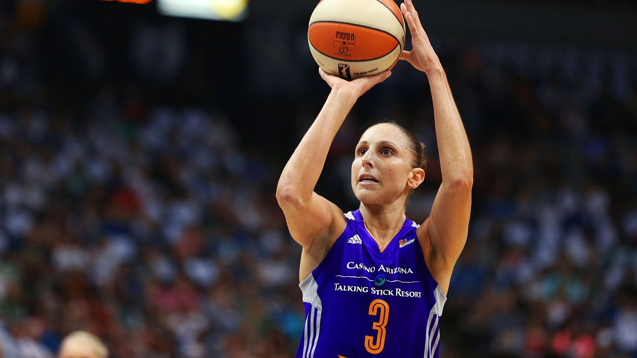 Diana Taurasi, wearing No. 10K, throws first pitch at D-backs game