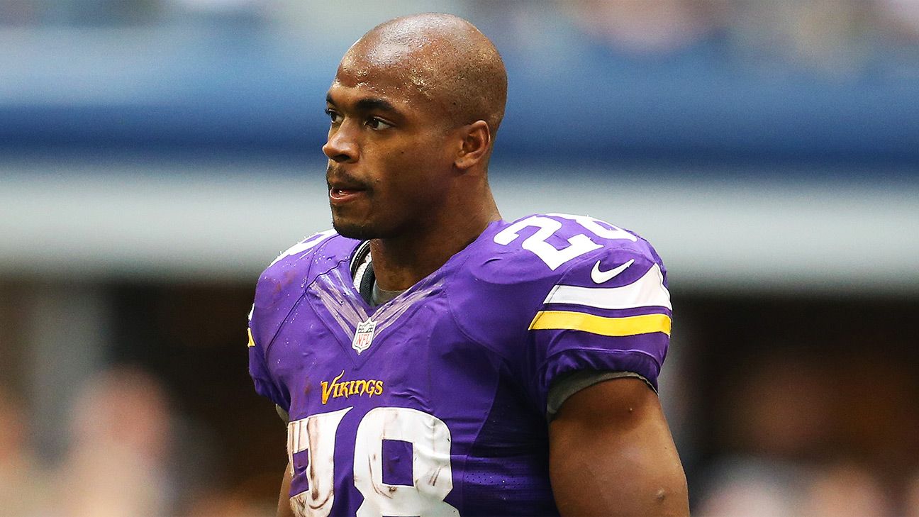 Happy return for Vikings' Adrian Peterson