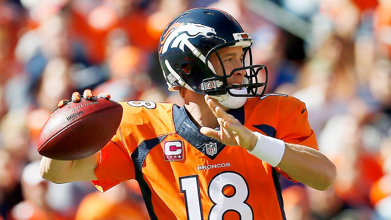 Peyton Manning throws two TDs to down Detroit as Broncos stay