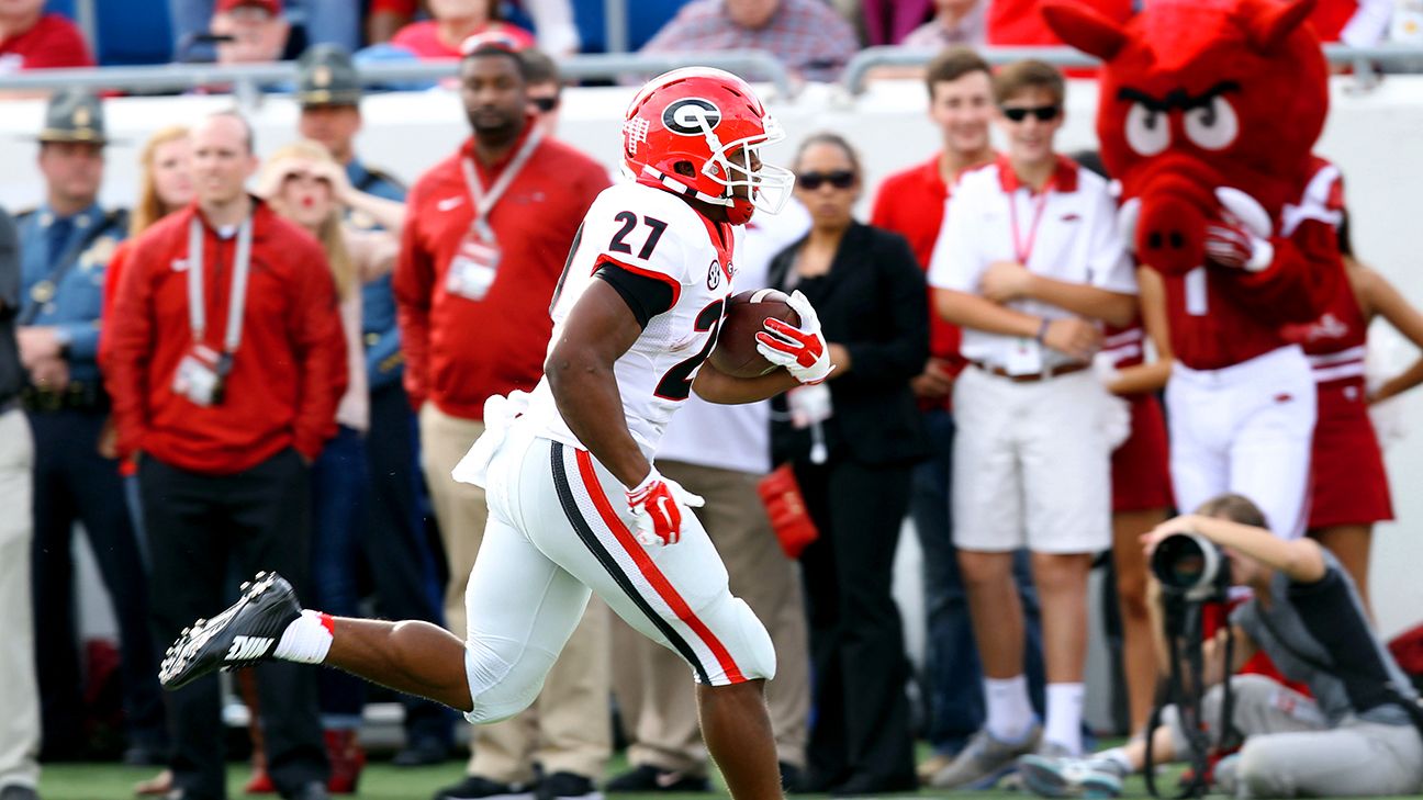 RBs Nick Chubb, Sony Michel say they'll be back for senior year