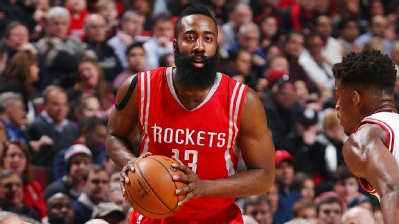 James Harden, Rockets face Cleveland Cavaliers without LeBron James ...