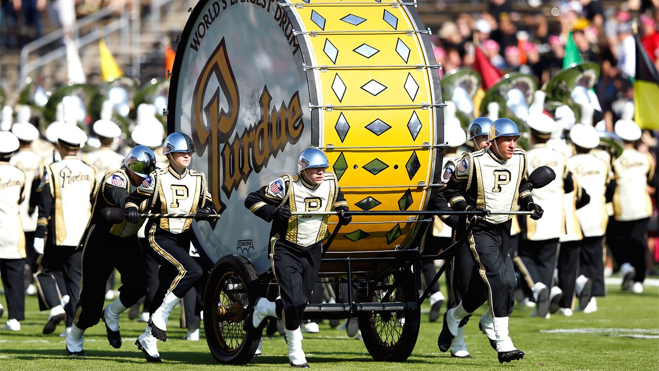 Purdue to feature band's barred giant drum outside Notre Dame Stadium - ESPN