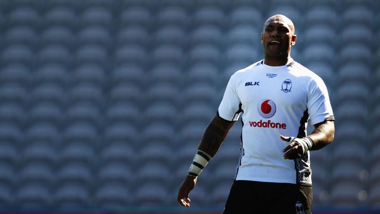 England vs. Fiji Rugby World Cup Nemani Nadolo Fiji charge at