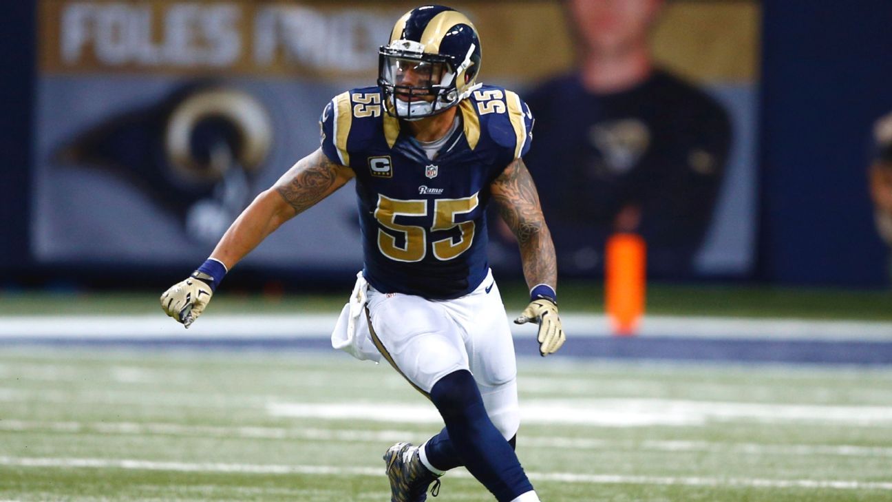 James Laurinaitis sets Rams' tackles record - ESPN - St. Louis Rams ...