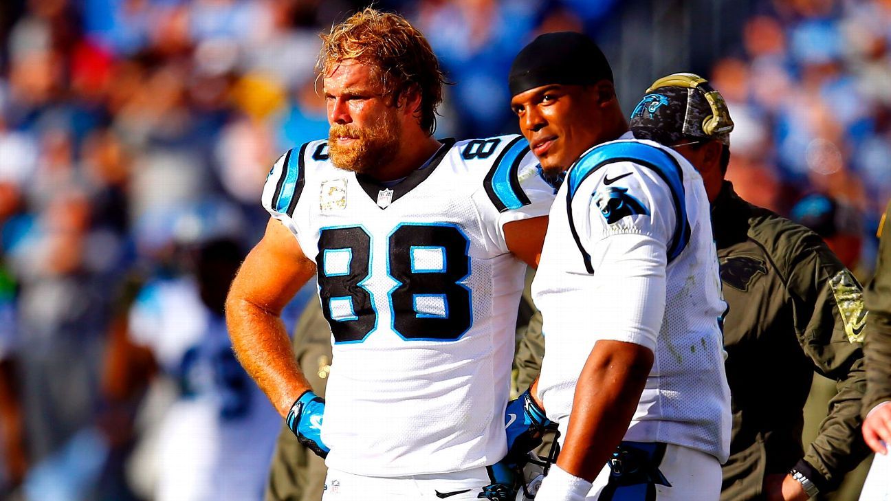 Greg Olsen had 'mixed feelings' about Panthers giving No. 88 to