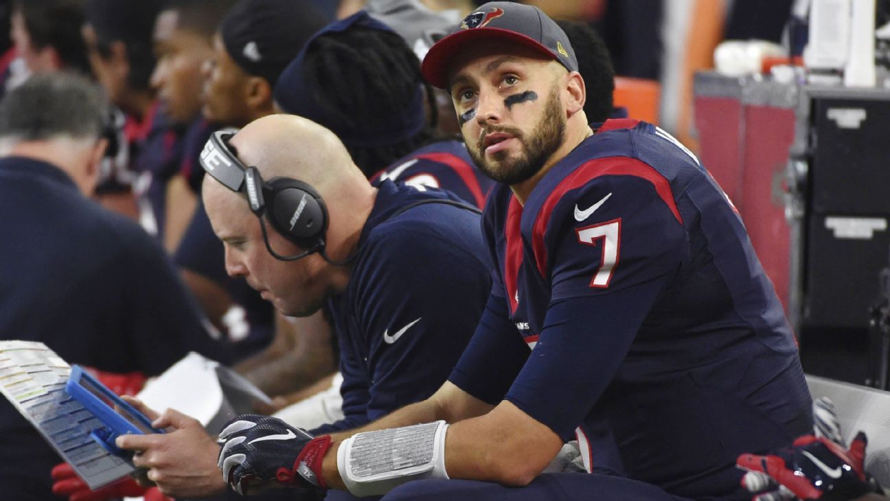 Brian Hoyer injury: Texans QB (concussion test) leaves, Yates in - Sports  Illustrated