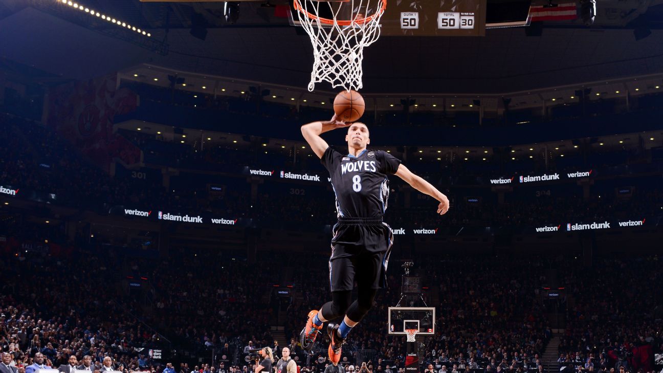 Zach LaVine, With Nod to Michael Jordan, Soars to Victory in Slam Dunk  Contest - The New York Times