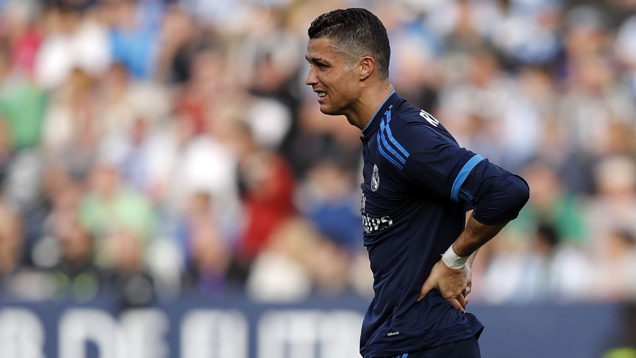 Ronaldo penalty miss as Real Madrid draw with Malaga