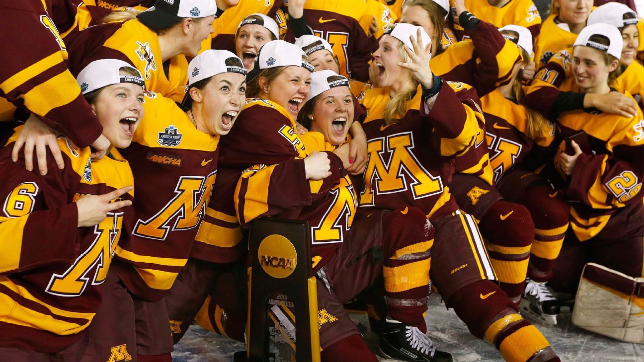 Minnesota Women's Hockey Team Received Men's Frozen Four Hats After Winning National Title ESPN