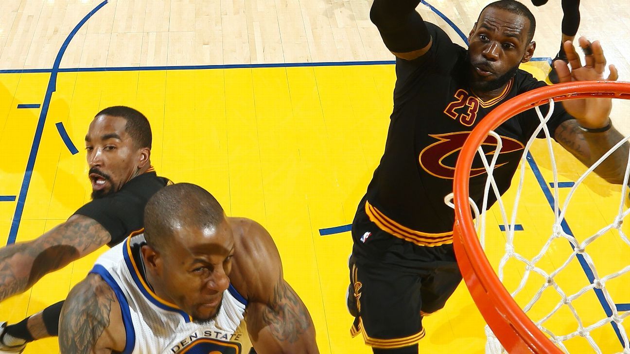 Golden State Warriors Forward Andre Iguodala Calls Cleveland Cavaliers Forward Lebron James Nba Finals Block A Great Play