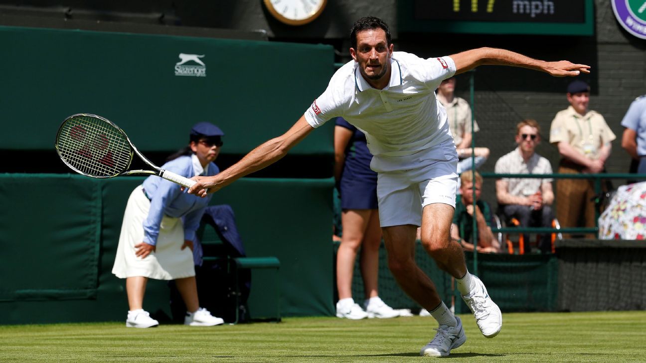 British players' match reports and interviews from Wimbledon Day 1