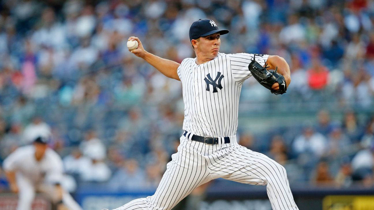 New York Yankees starter Chad Green out for rest of season with right ...