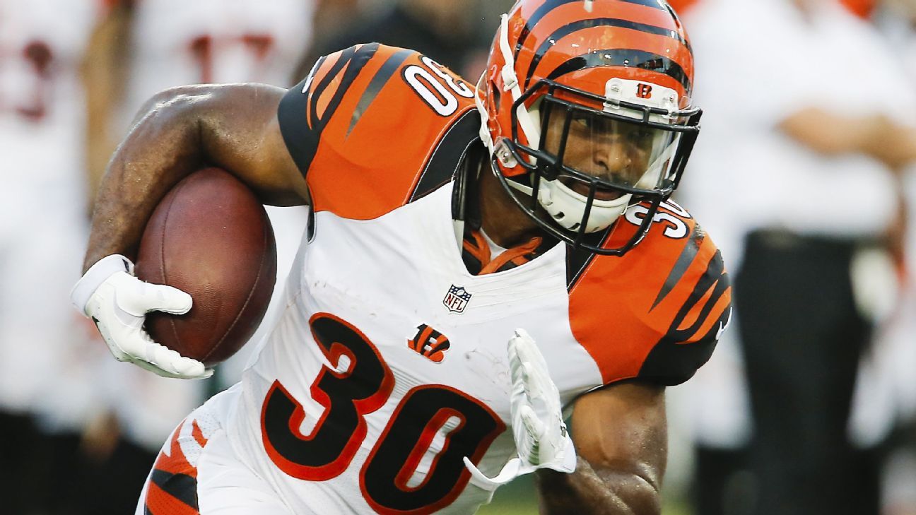 Bengals designate Cedric Peerman to return, Jackson III's season over